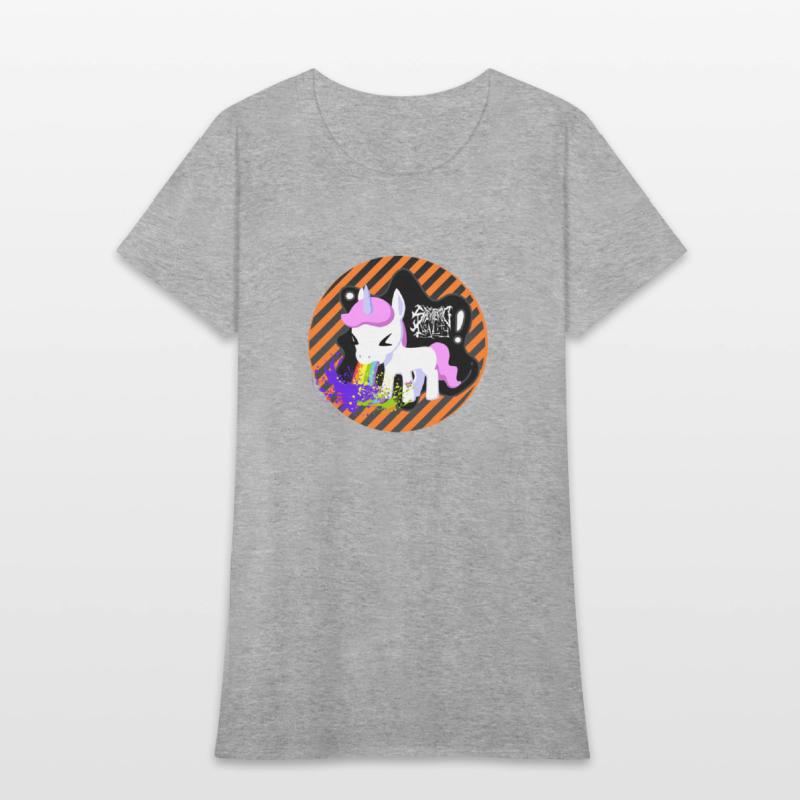 Unicorns get airsick when riding on rainbows