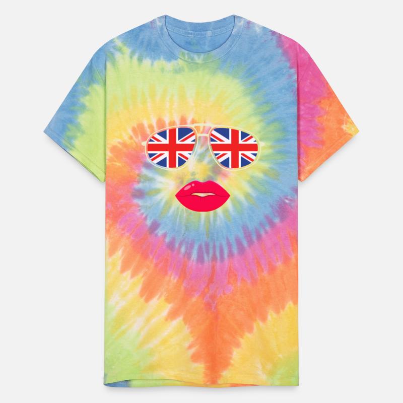 United Kingdom UK Flag Sunglasses Lips