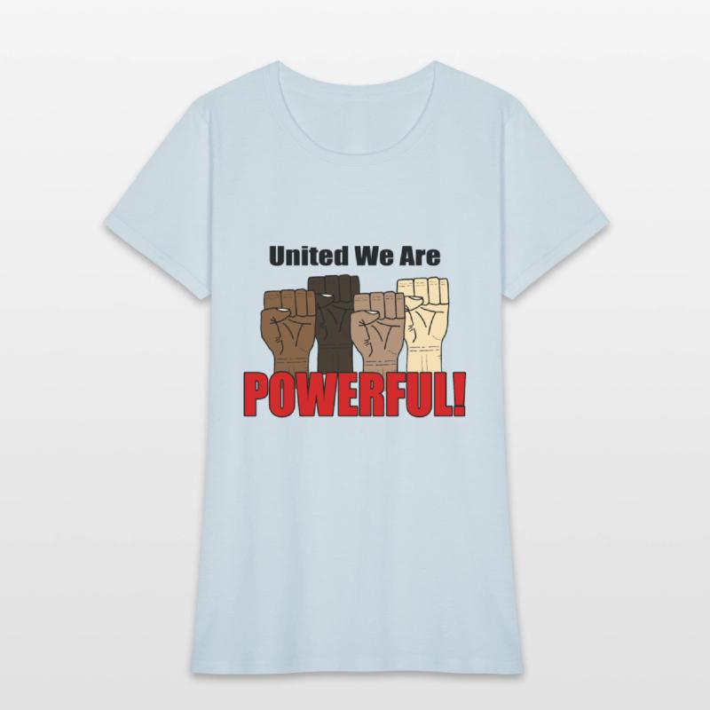 United We Are Powerful With Four Raised Fists V1