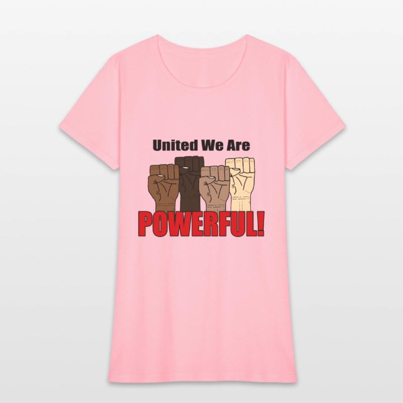United We Are Powerful With Four Raised Fists V1