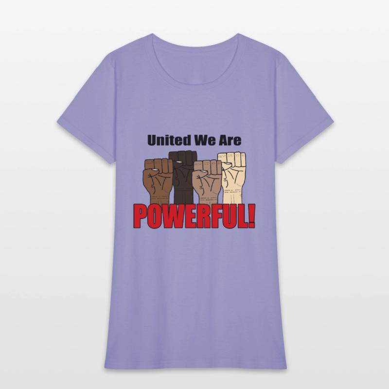 United We Are Powerful With Four Raised Fists V1