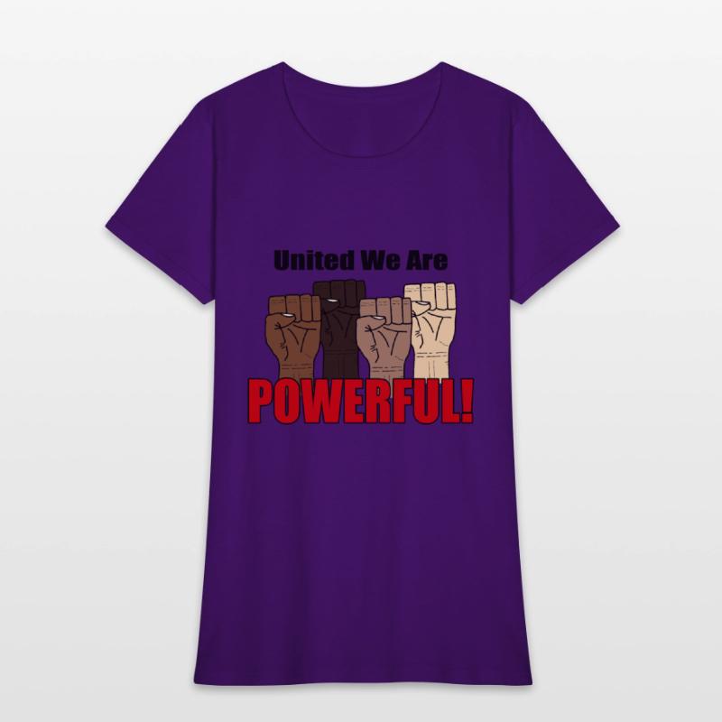 United We Are Powerful With Four Raised Fists V1