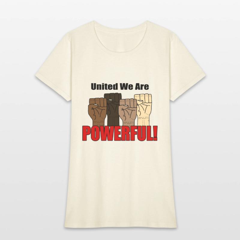 United We Are Powerful With Four Raised Fists V1