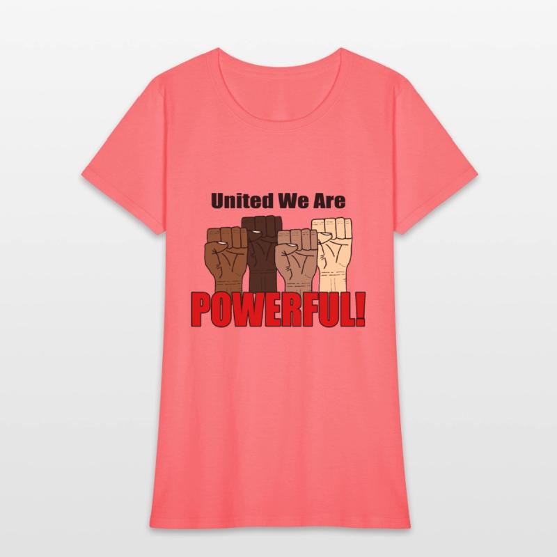 United We Are Powerful With Four Raised Fists V1
