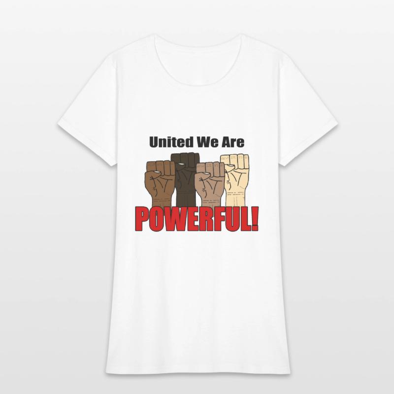 United We Are Powerful With Four Raised Fists V1