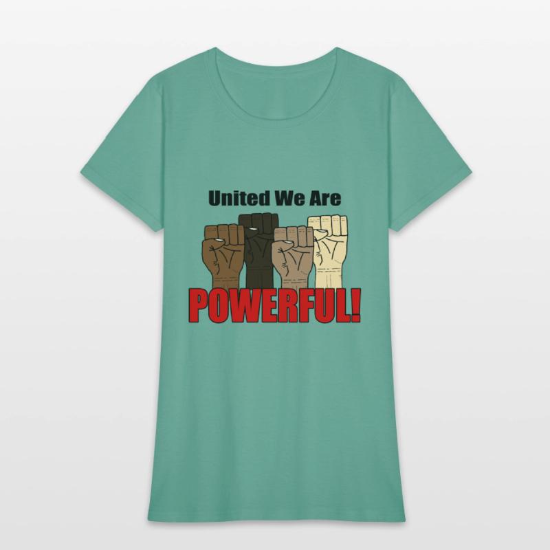 United We Are Powerful With Four Raised Fists V1