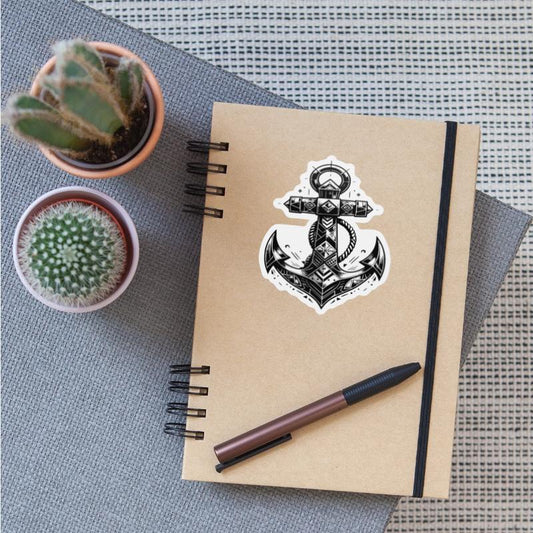 Unusual Anchor Elegant Tattoo Sketch Style