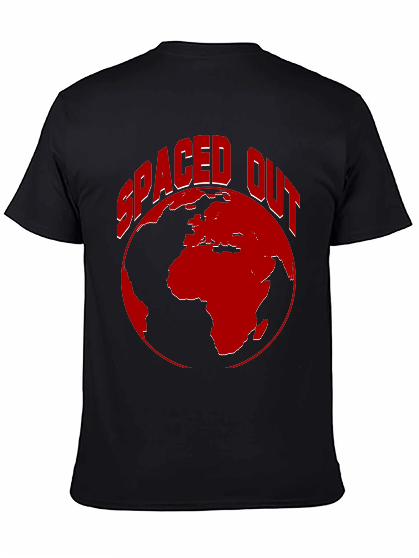 Spaced Out Earth Graphic Tee - Black