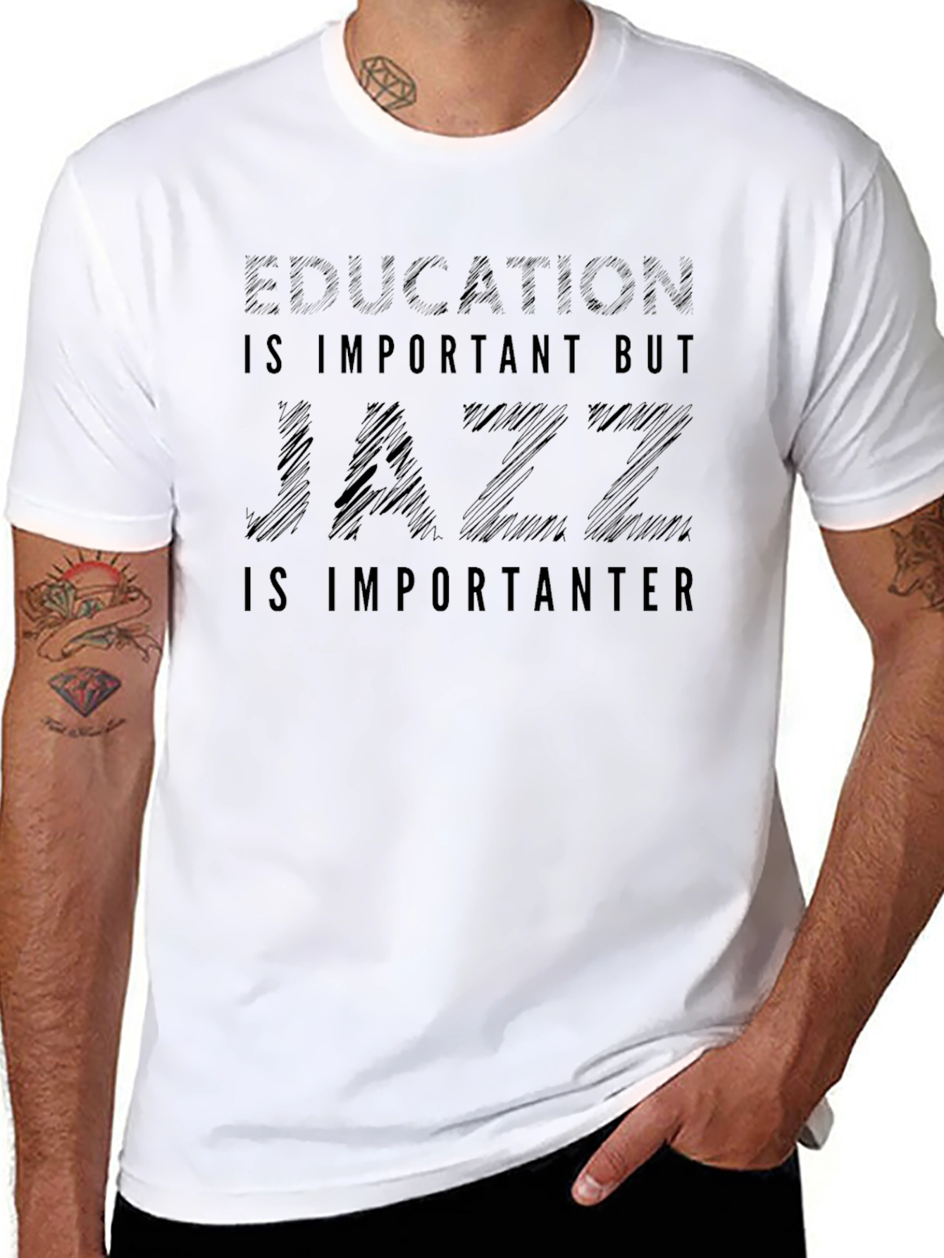 Jazz is Importanter T-Shirt - Black
