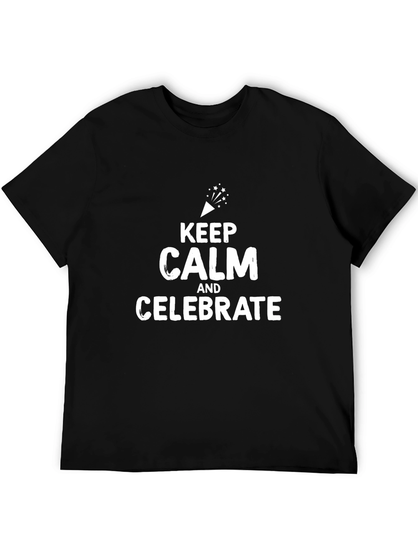 Keep Calm and Celebrate T-Shirt - Black