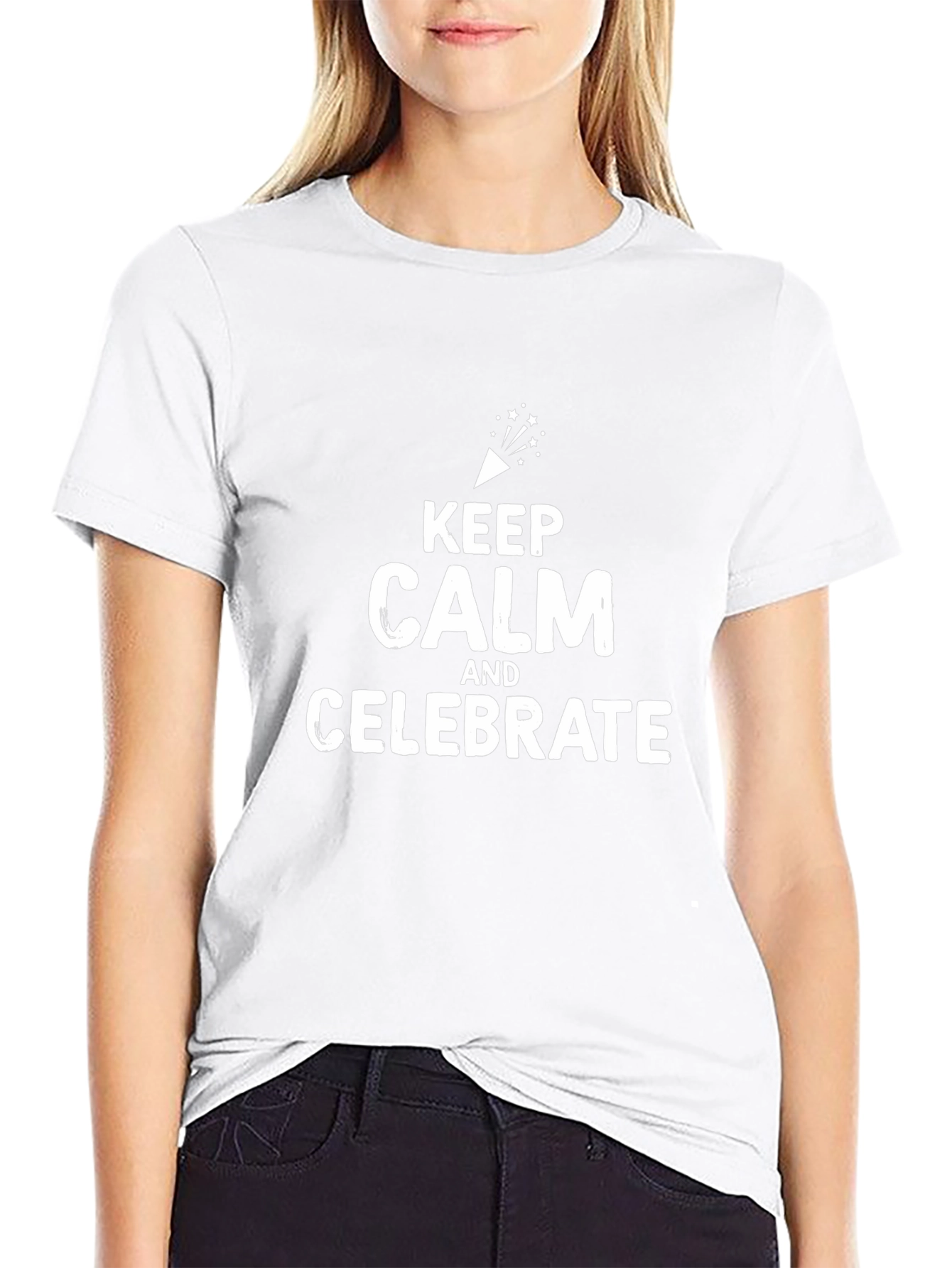 Keep Calm and Celebrate T-Shirt - Black