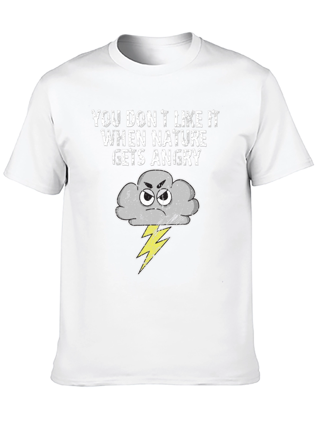 Angry Nature T-Shirt - Funny Storm Cloud Tee