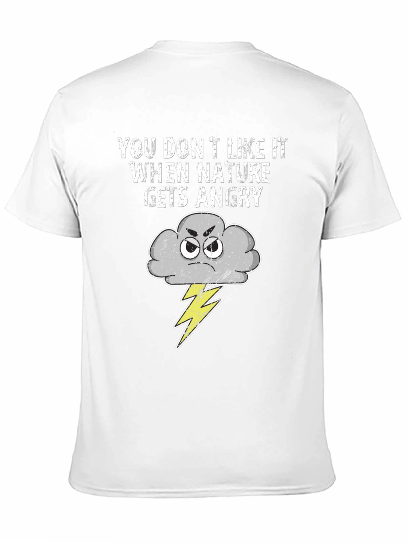 Angry Nature T-Shirt - Funny Storm Cloud Tee