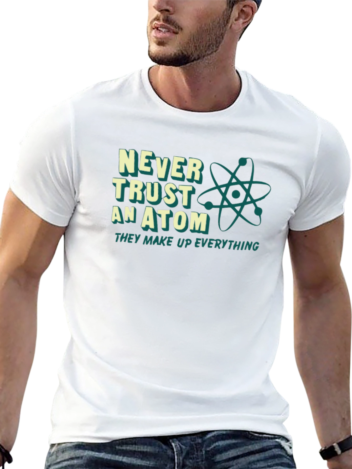 Never Trust an Atom T-Shirt: Funny Science Tee