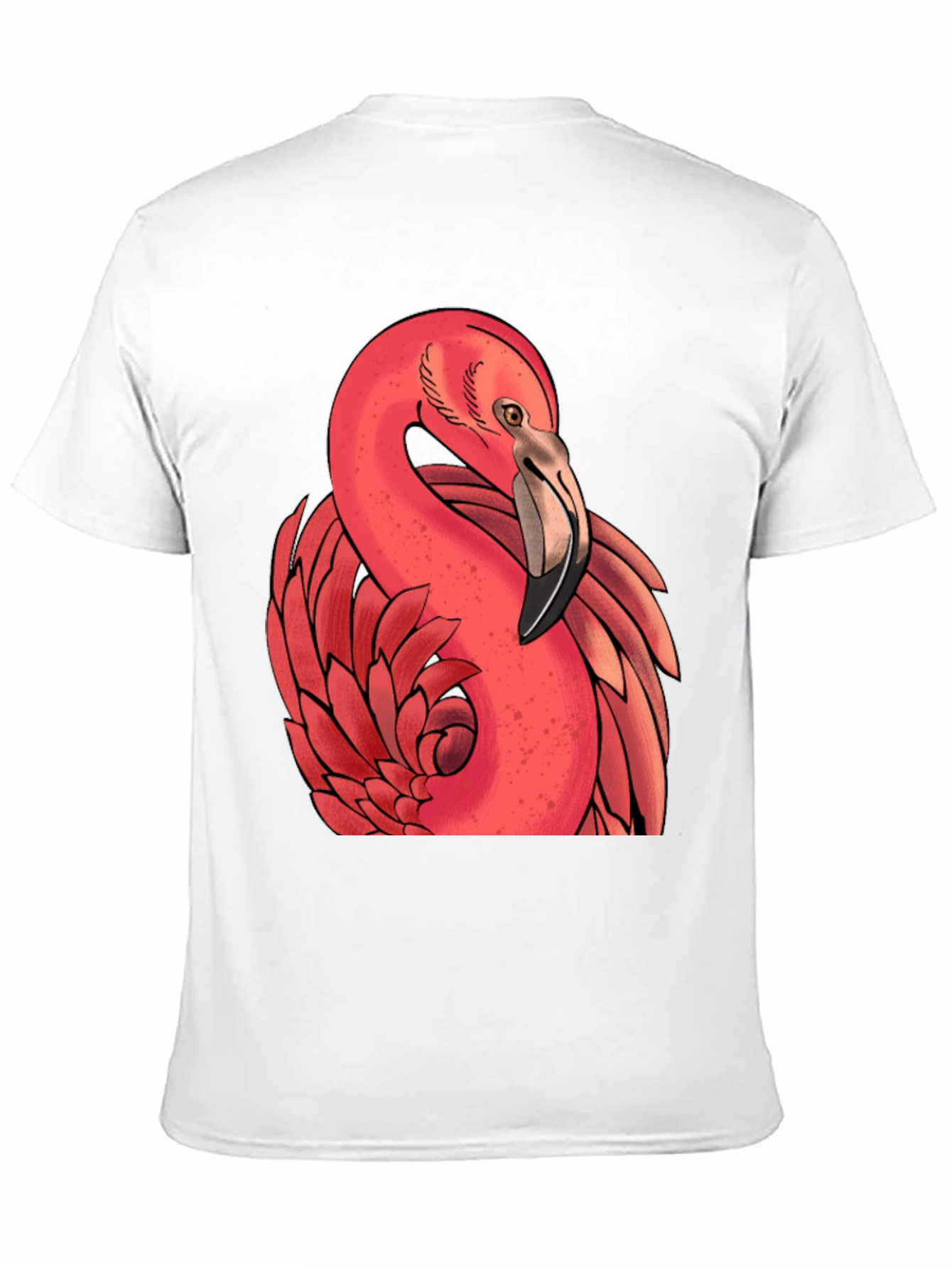 Flamingo Graphic Tee - Stylish Black T-Shirt