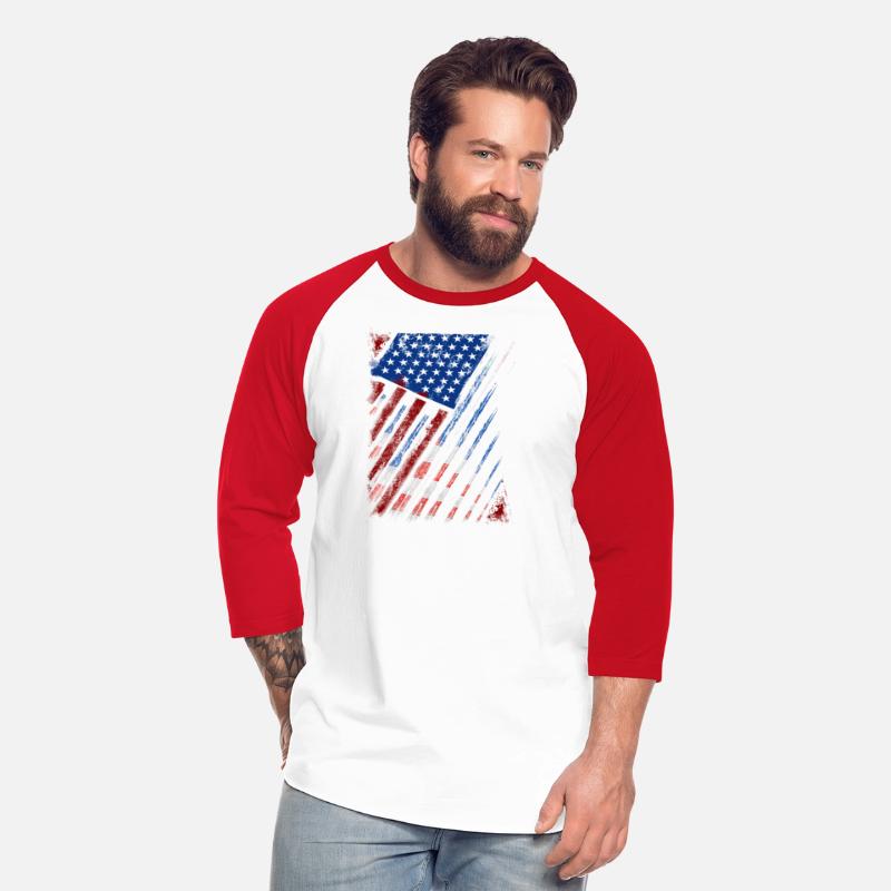 US american flag with fighter jets for 4th of July