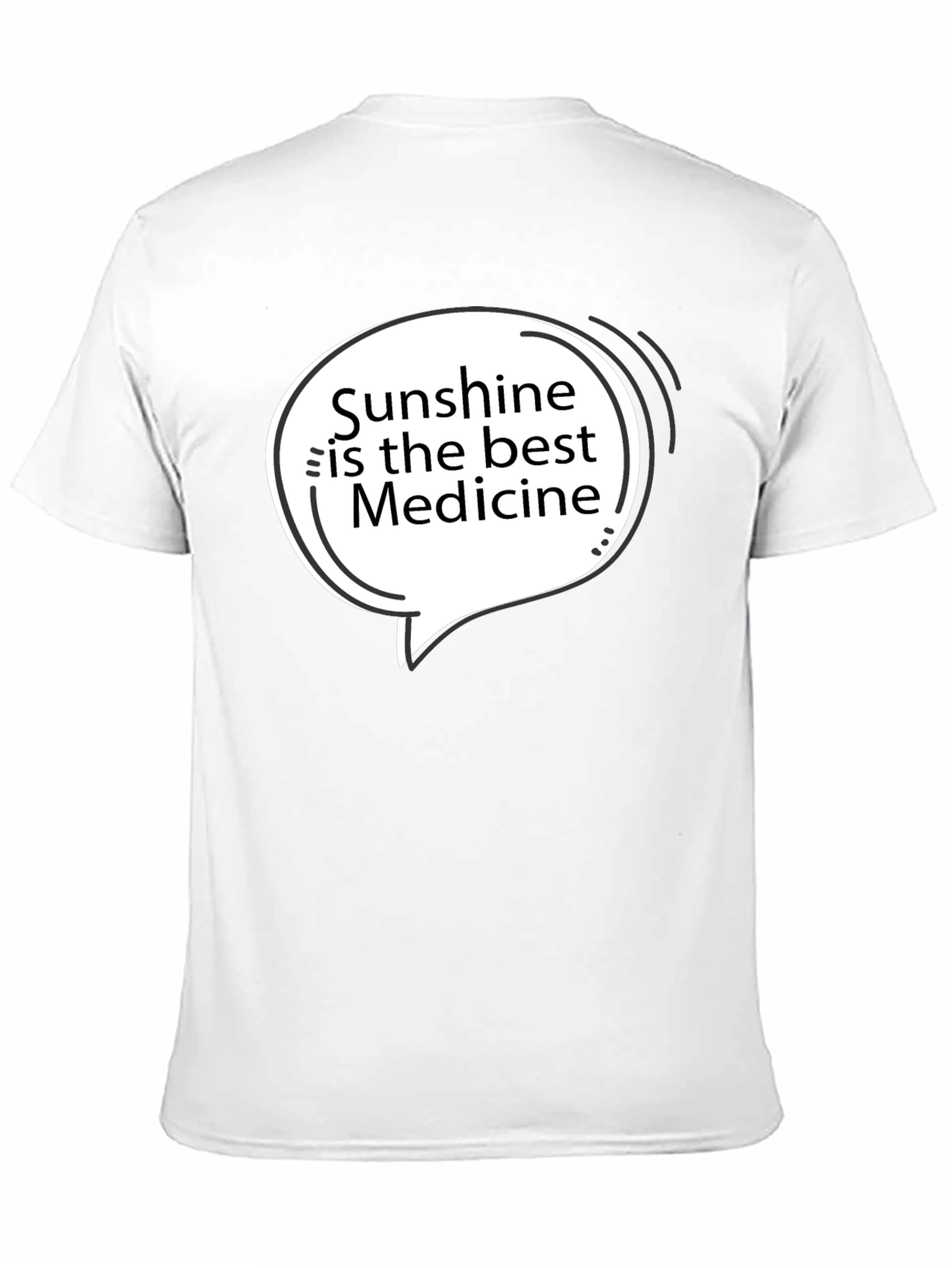 Sunshine is the Best Medicine Black T-Shirt