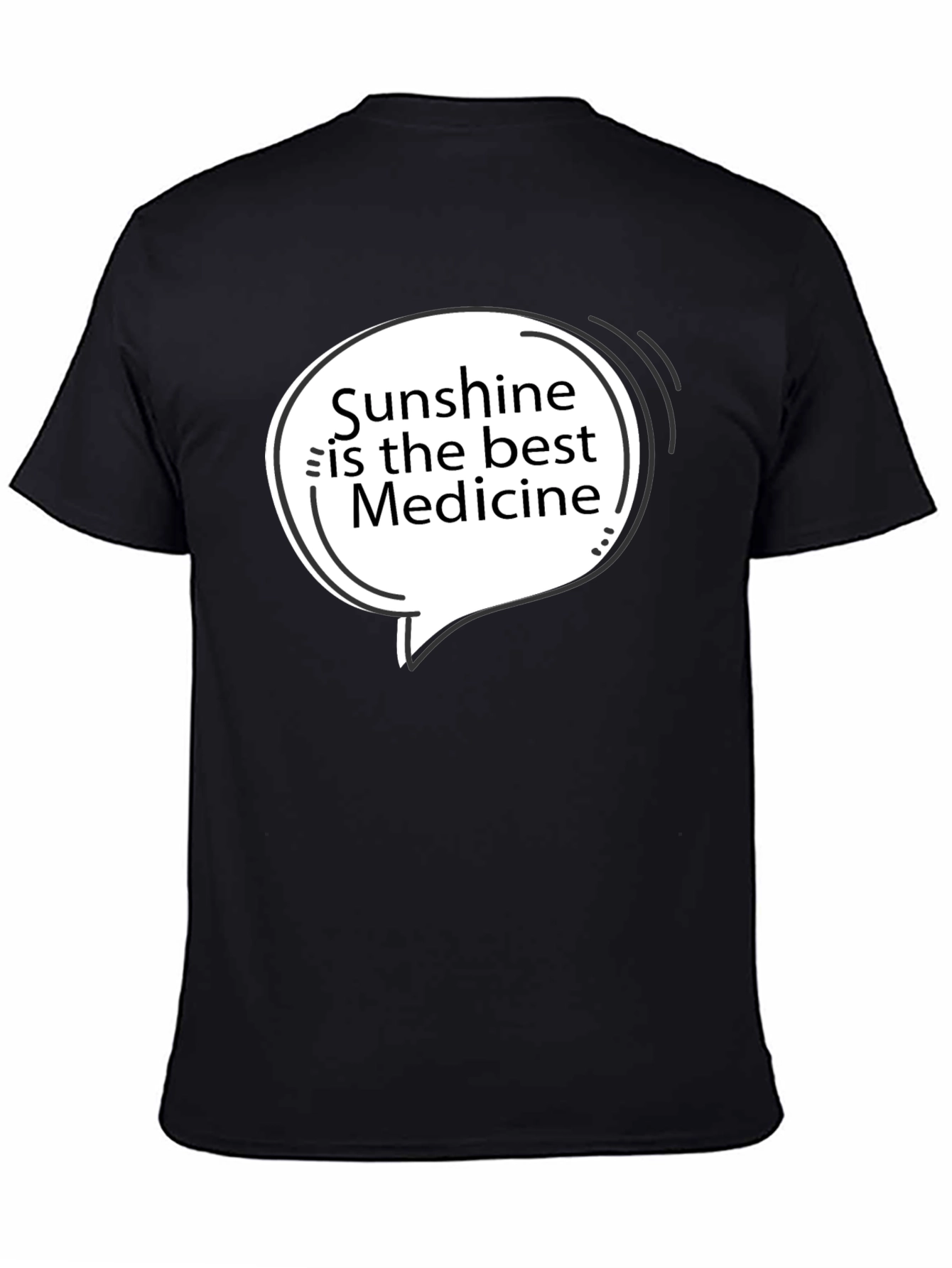 Sunshine is the Best Medicine Black T-Shirt