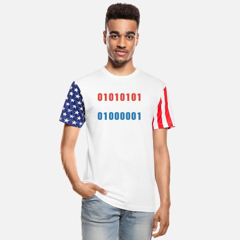 USA In Binary Code 4th Of July Programmer Coder