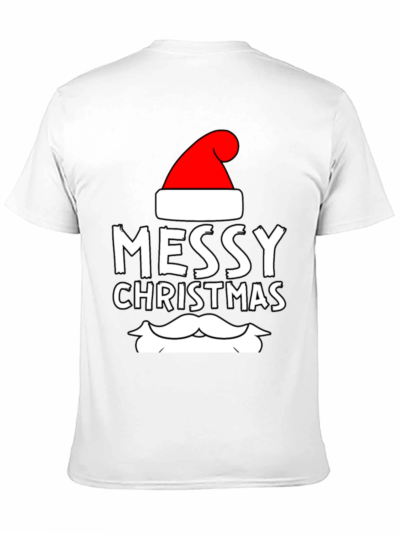 Messy Christmas Santa T-Shirt