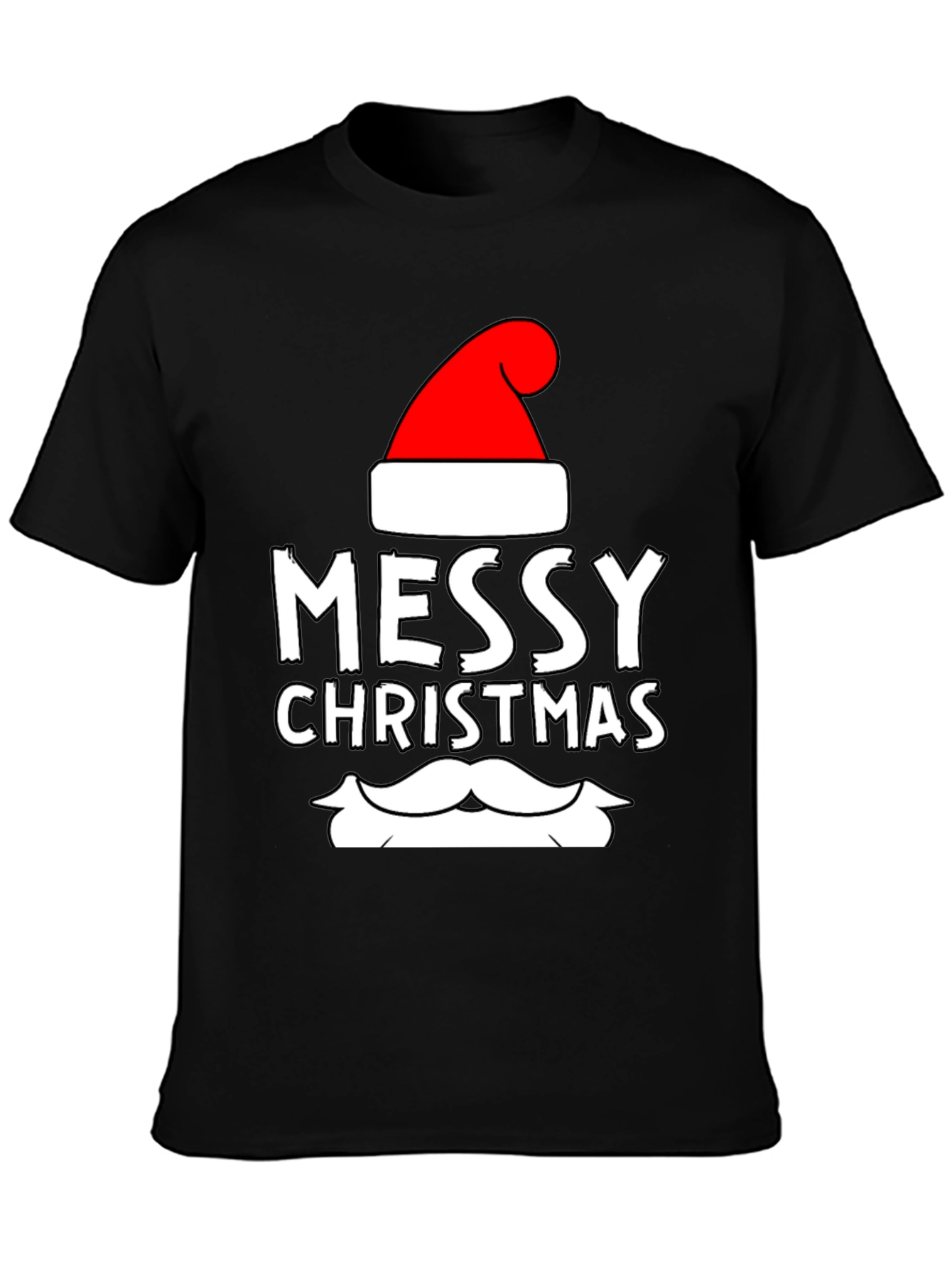 Messy Christmas Santa T-Shirt