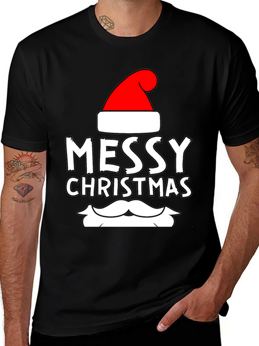 Messy Christmas Santa T-Shirt
