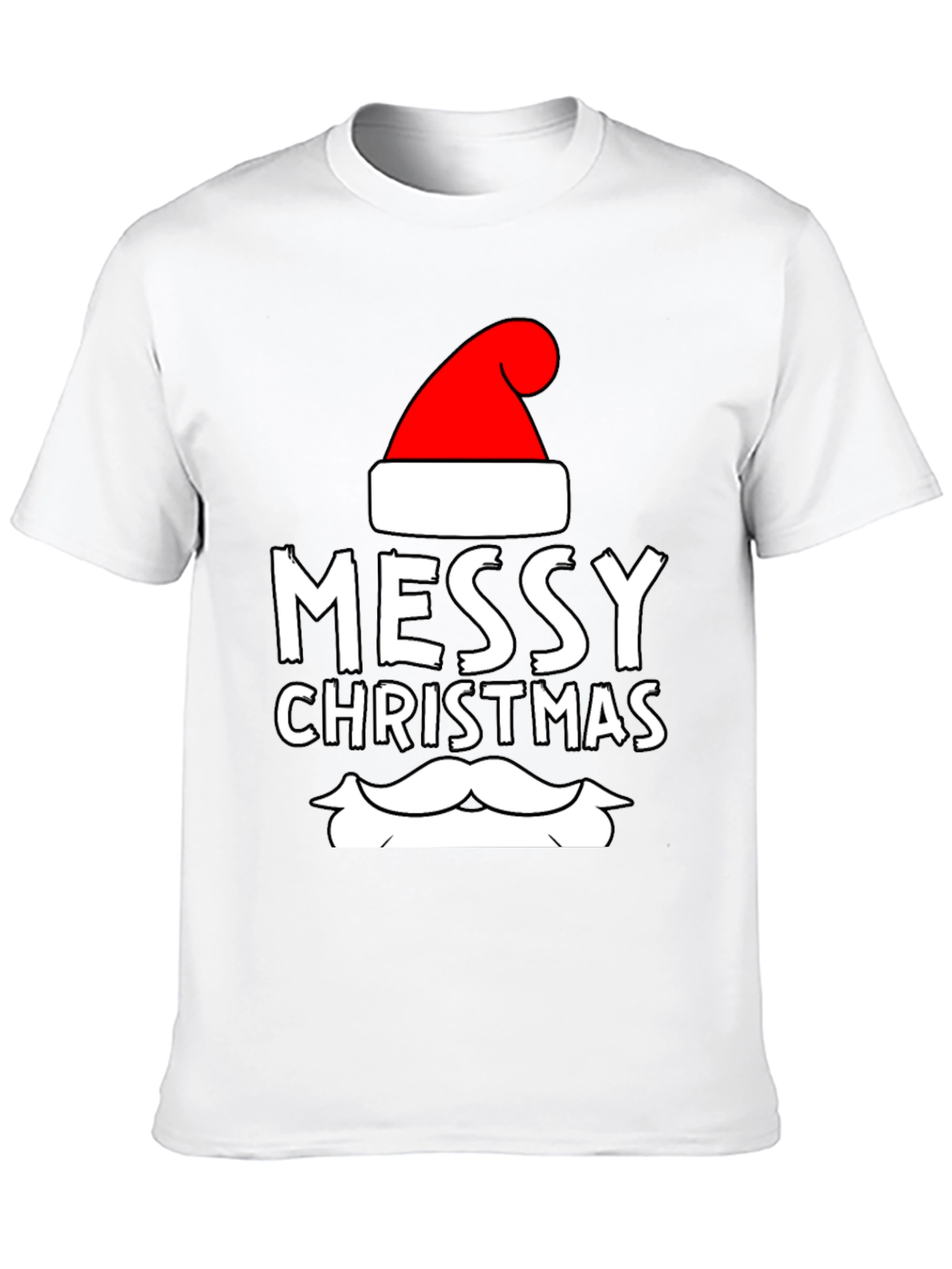 Messy Christmas Santa T-Shirt