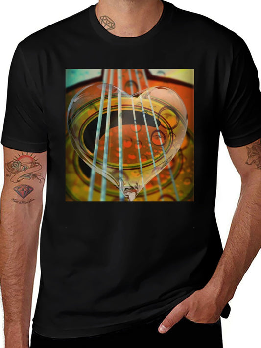 Guitar Heart String Graphic Tee