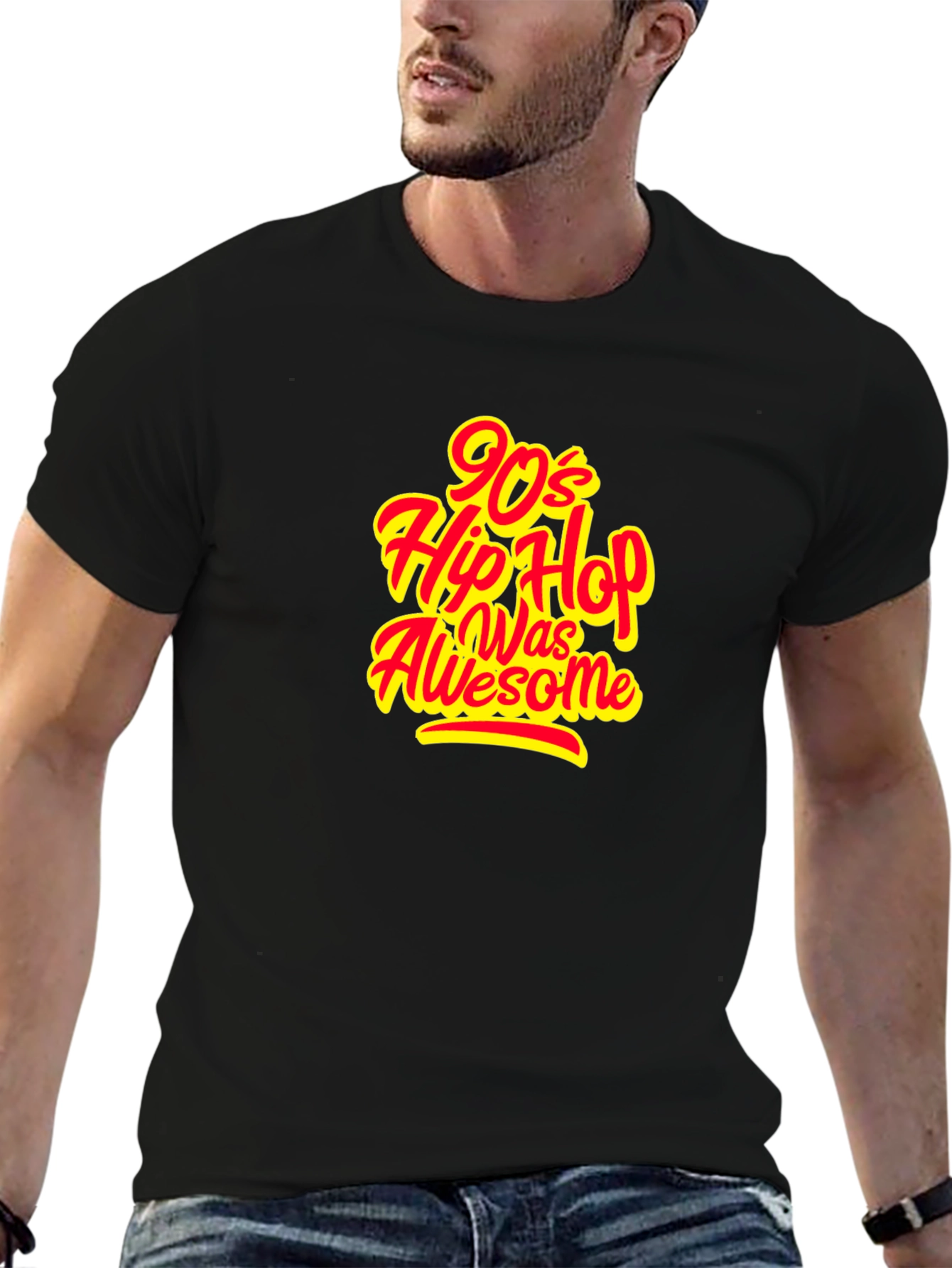 90s Hip Hop T-Shirt - Black
