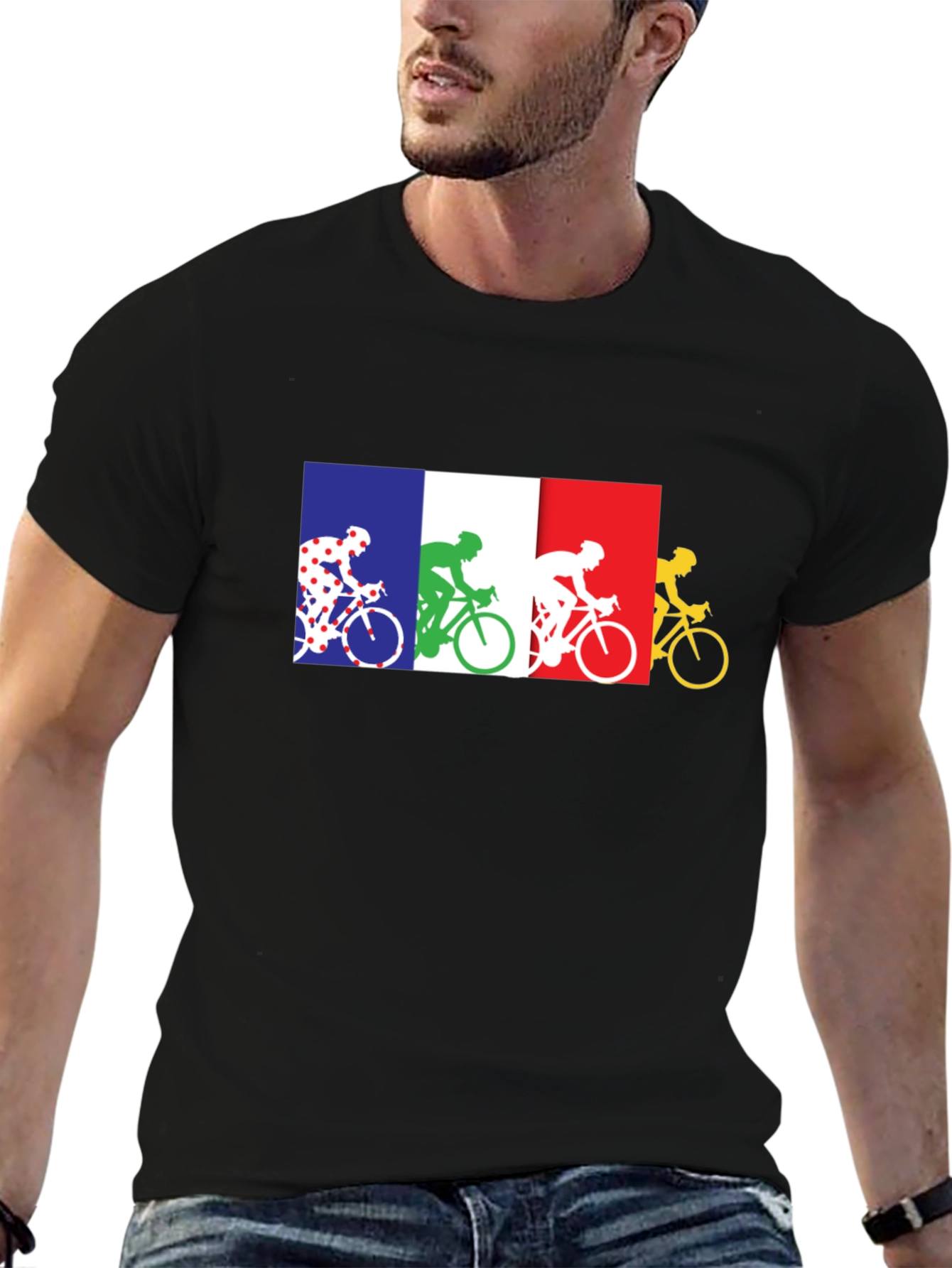 Cycling France Flag T-Shirt