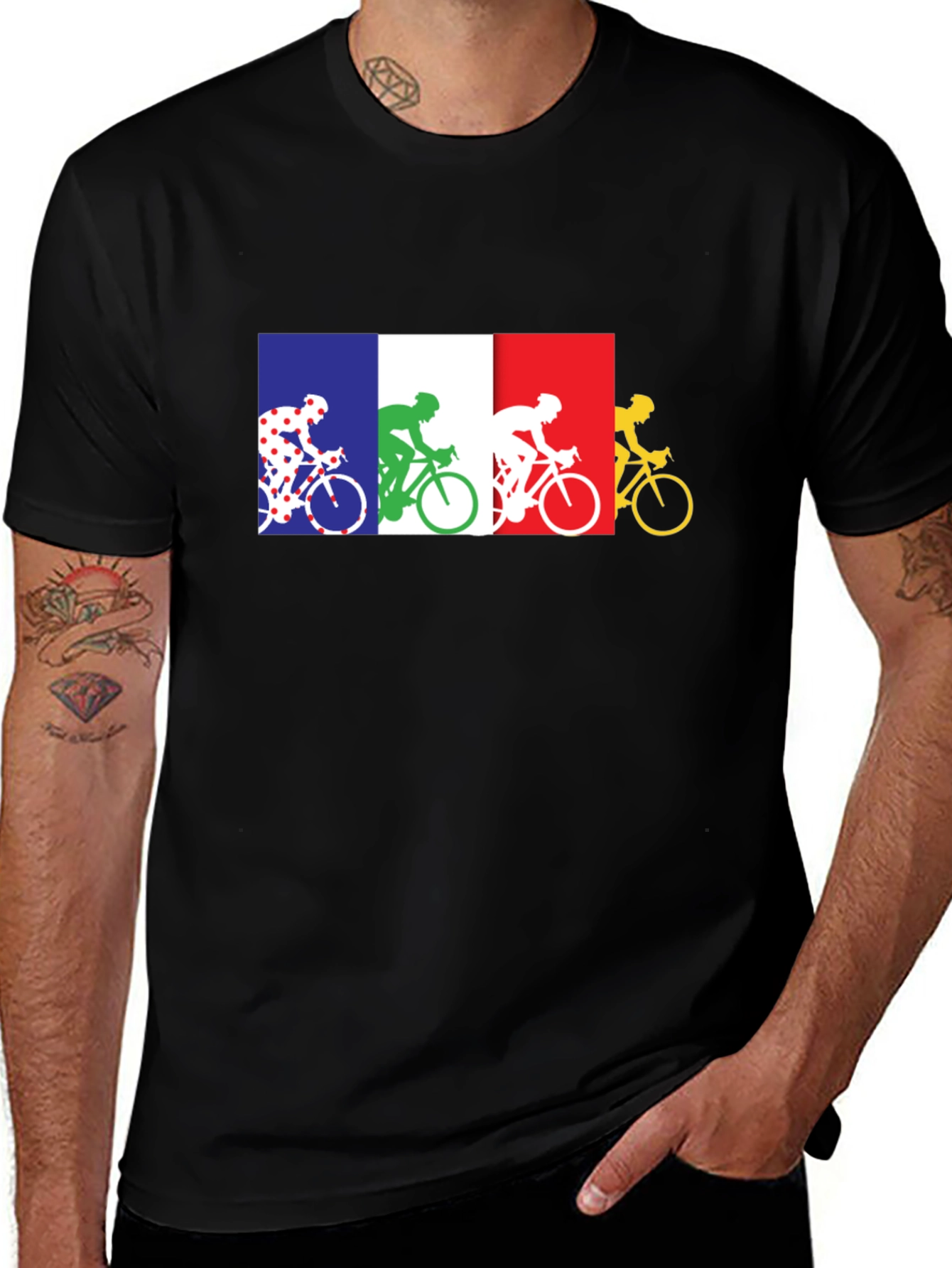 Cycling France Flag T-Shirt