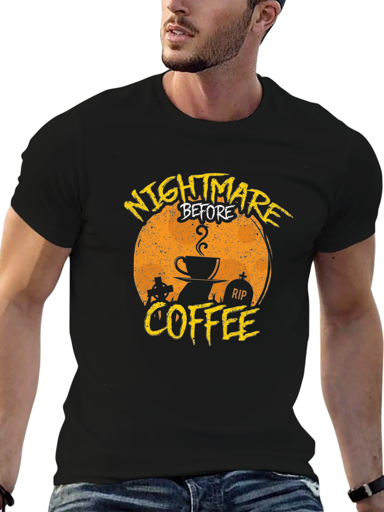 Nightmare Before Coffee Graphic T-Shirt
