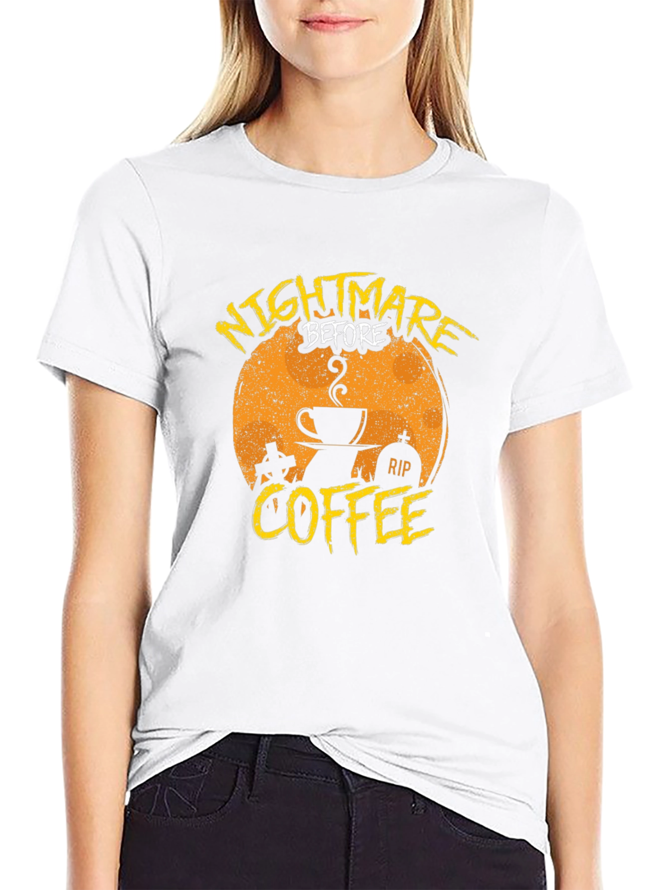 Nightmare Before Coffee Graphic T-Shirt