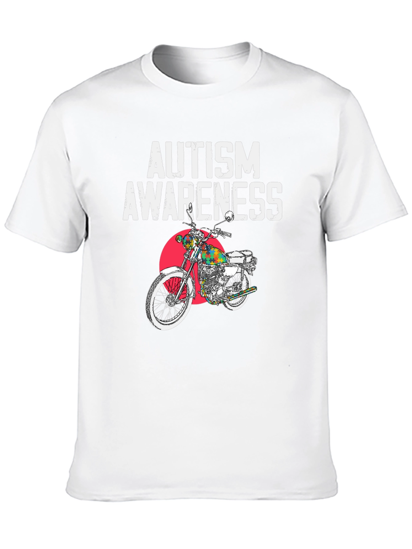 Autism Awareness Motorcycle T-Shirt