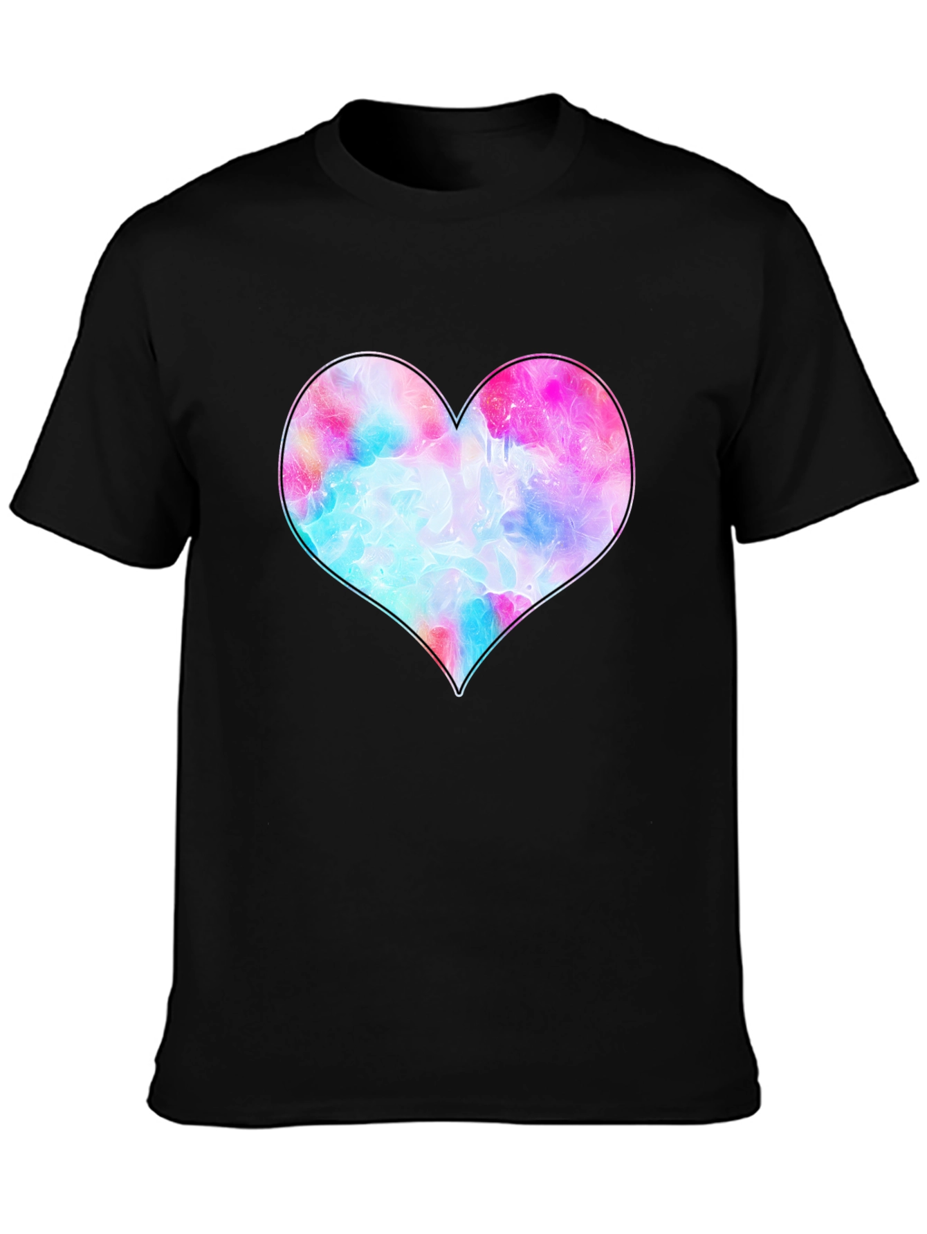 Heart Graphic Black T-Shirt