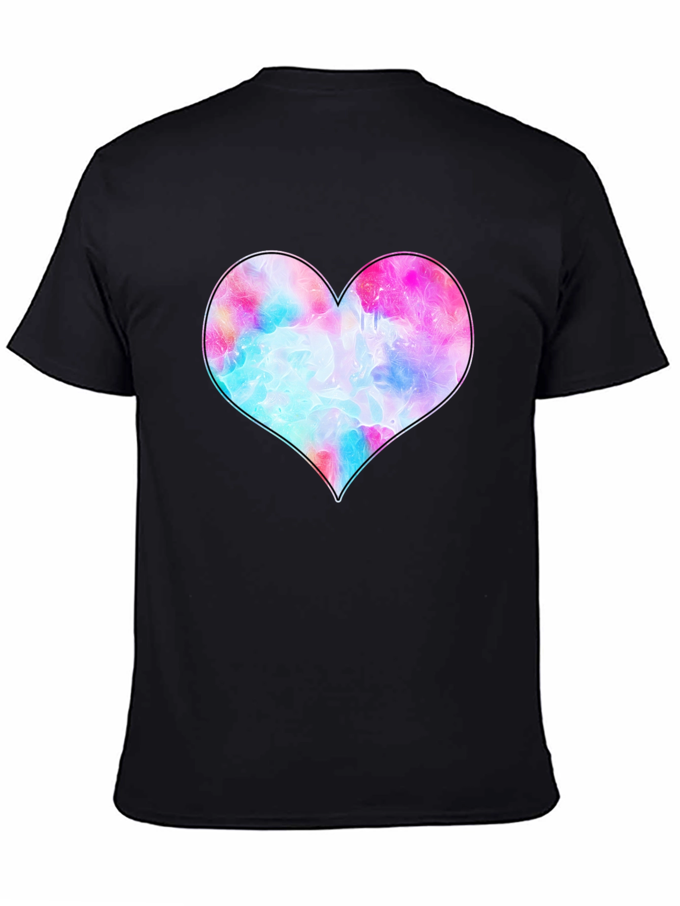 Heart Graphic Black T-Shirt