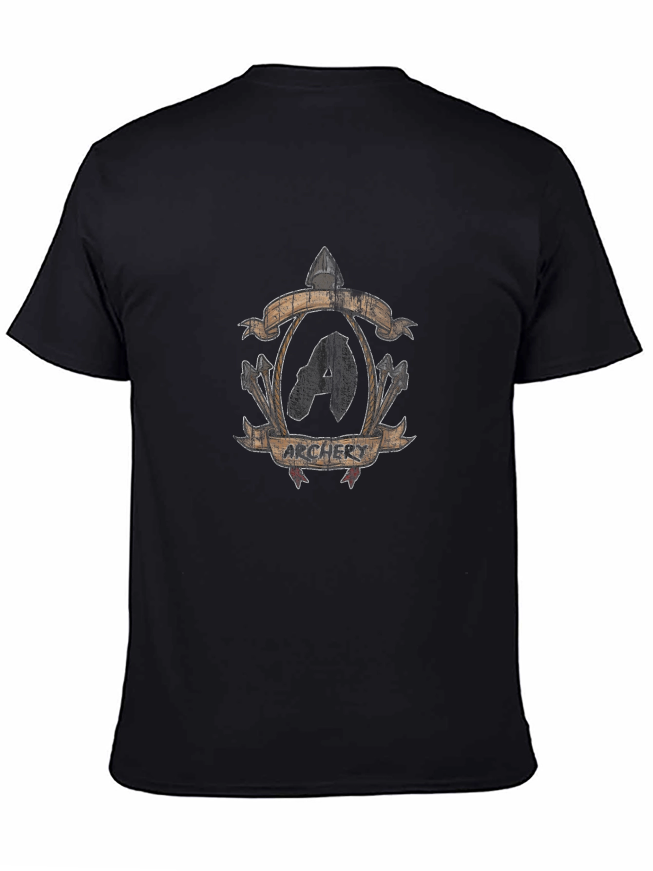 Archer Crest Graphic T-Shirt - Black