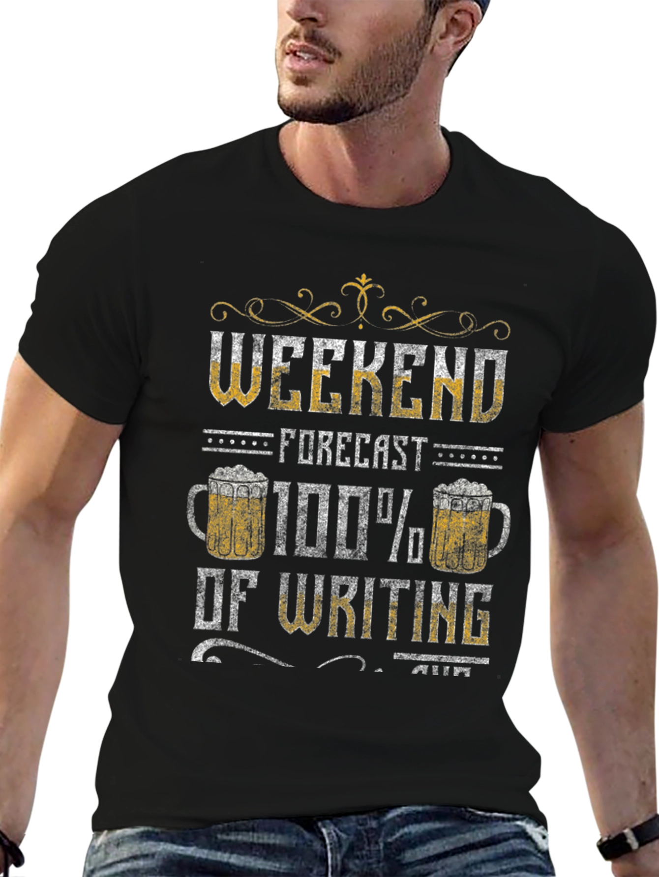 Weekend Forecast Writing Tee
