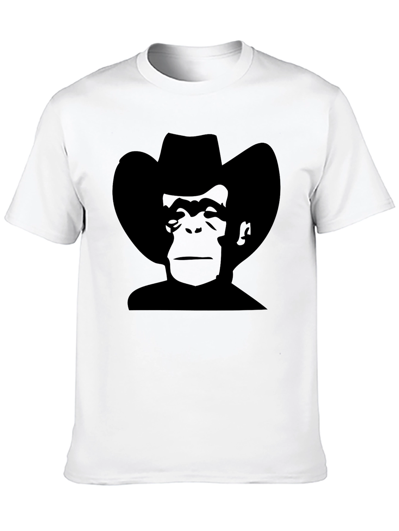 Cowboy Monkey Black T-Shirt