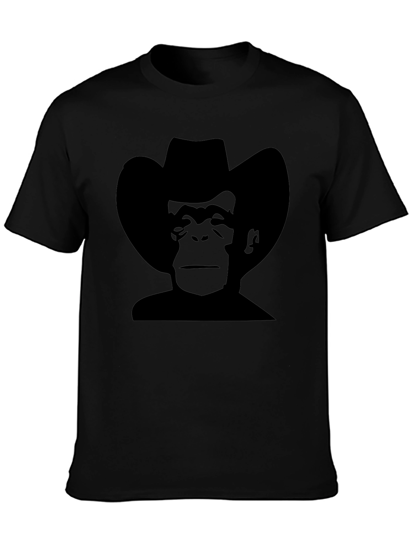 Cowboy Monkey Black T-Shirt