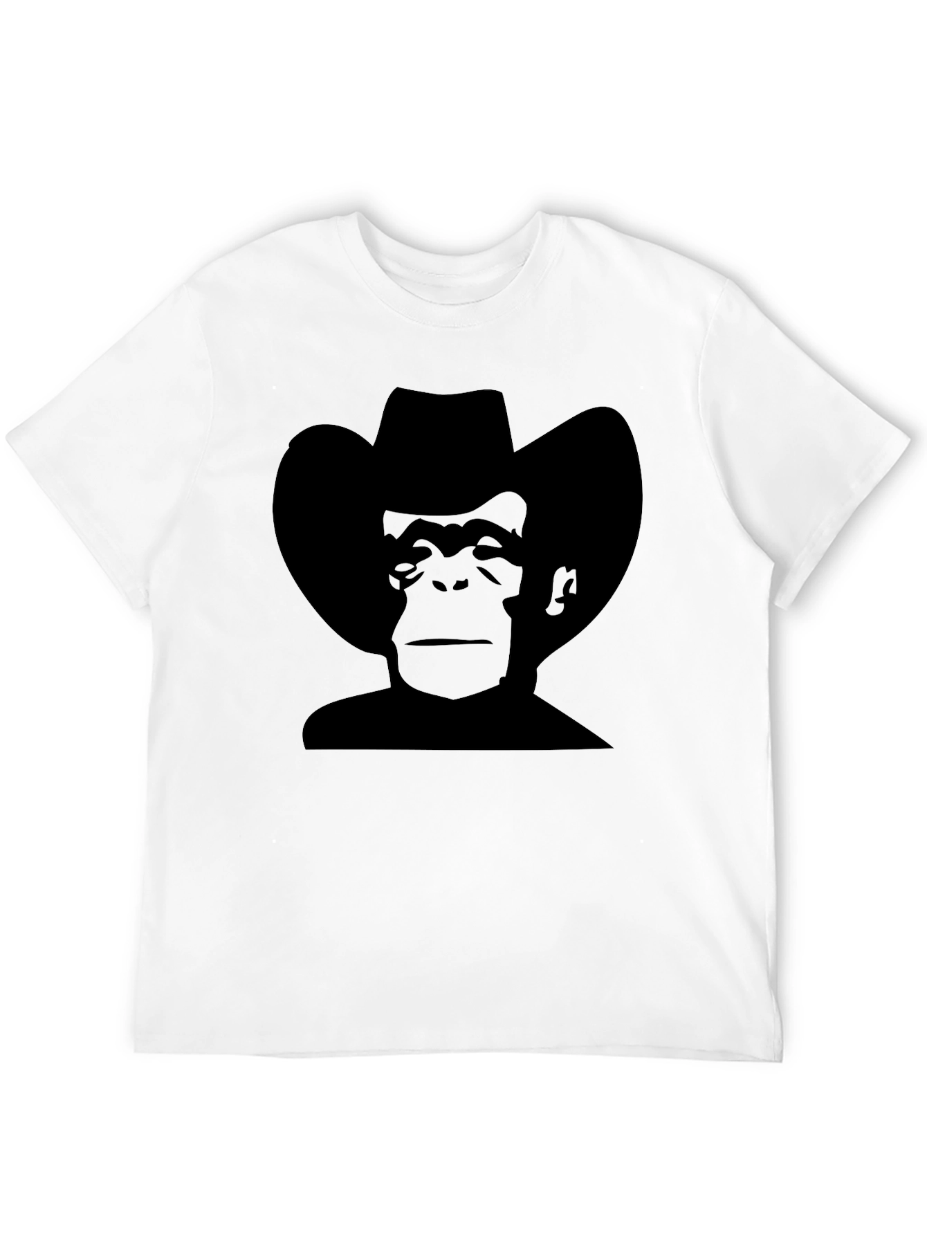 Cowboy Monkey Black T-Shirt