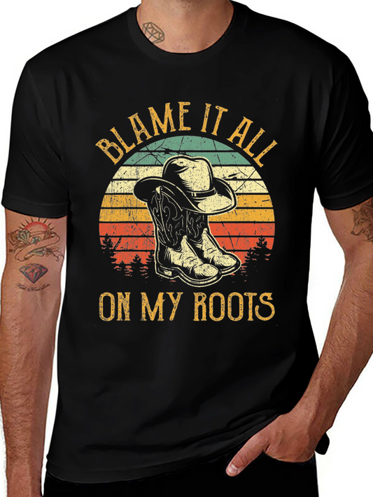 Blame It All On My Roots Graphic T-Shirt