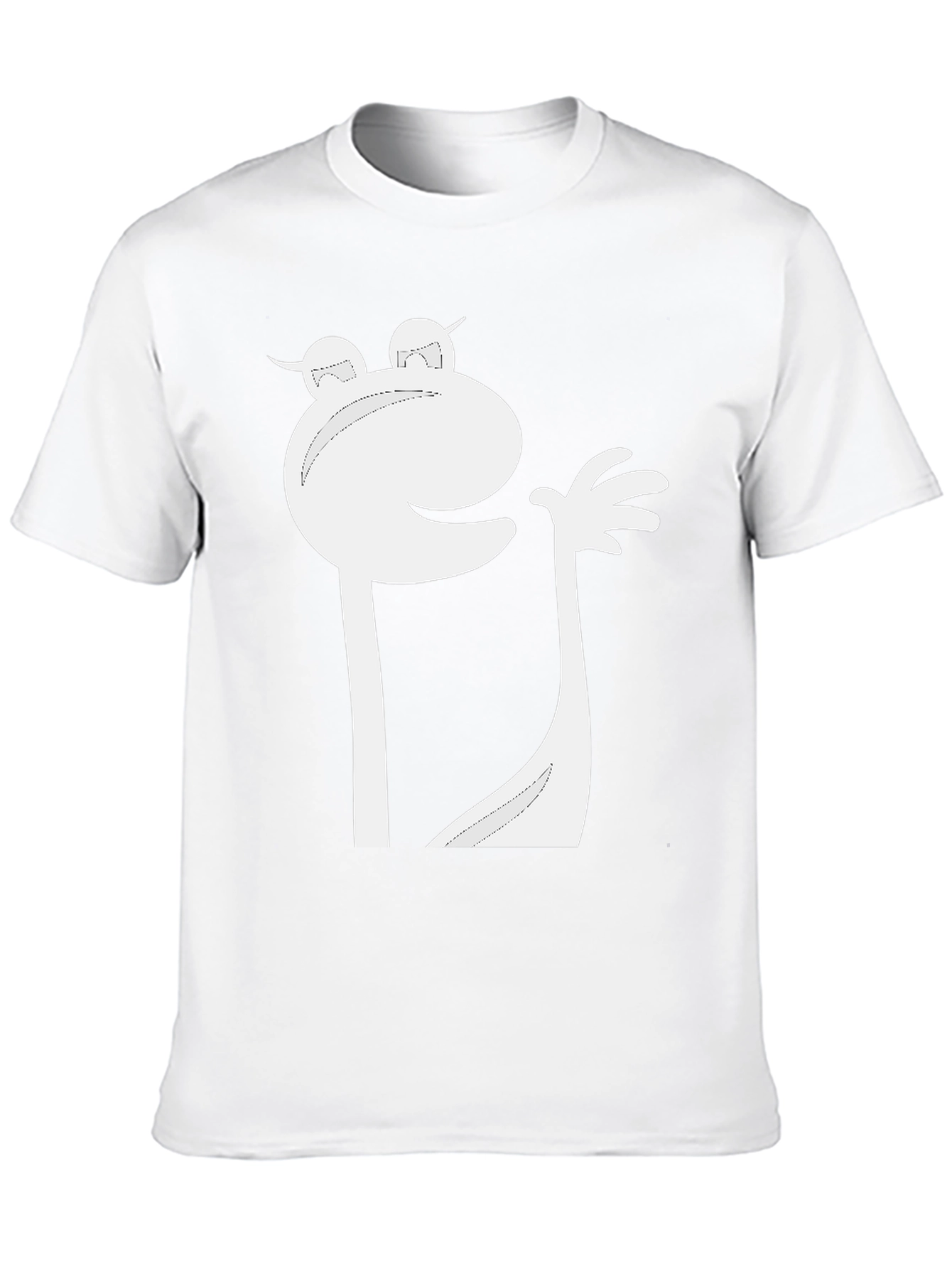 Funky Cartoon Character Black T-Shirt