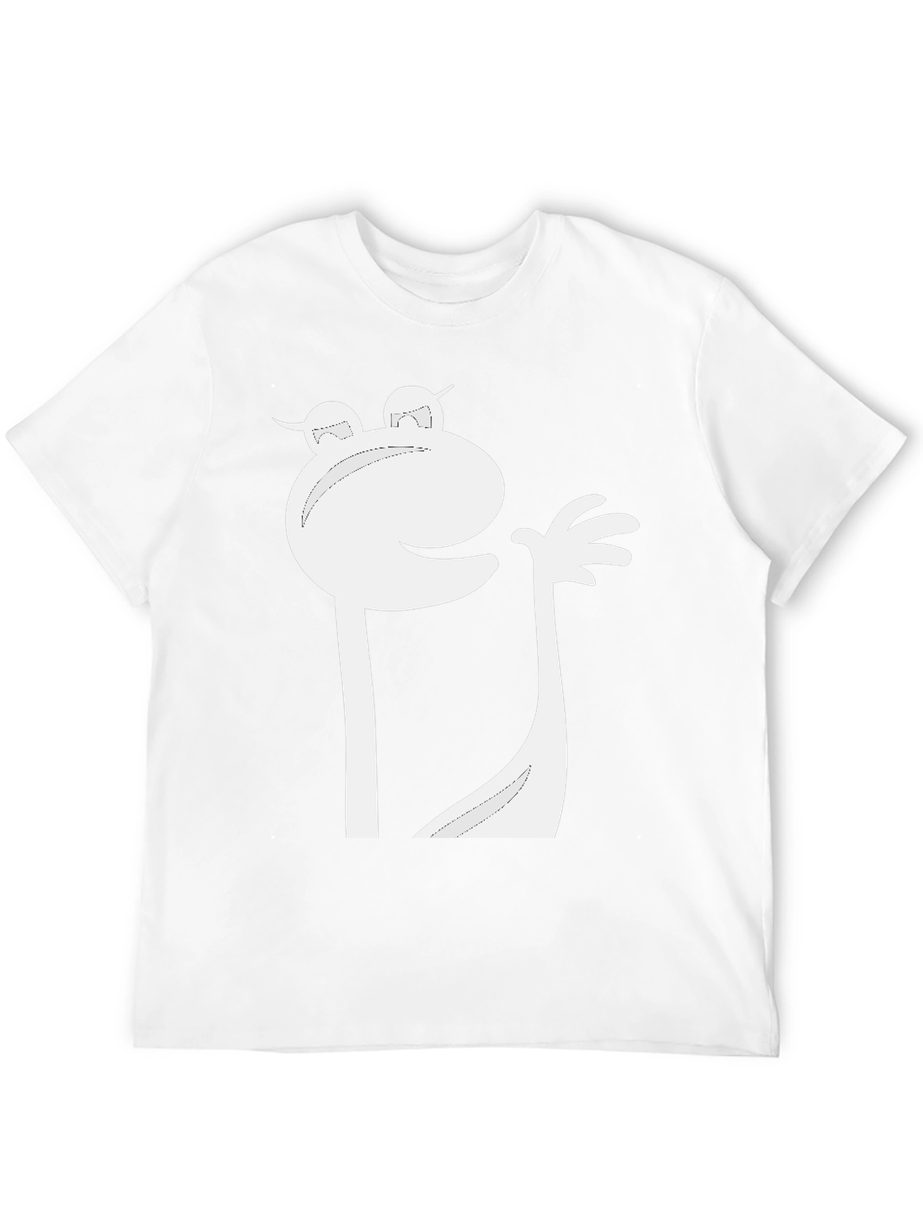 Funky Cartoon Character Black T-Shirt