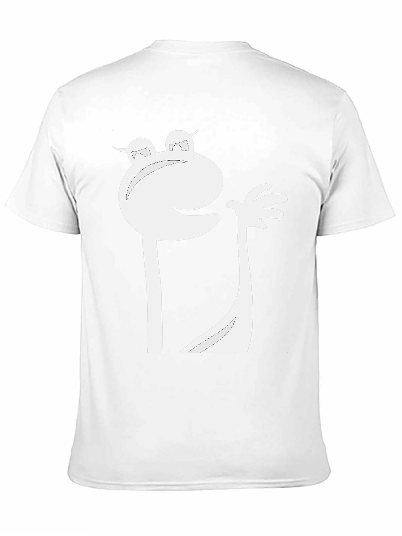 Funky Cartoon Character Black T-Shirt