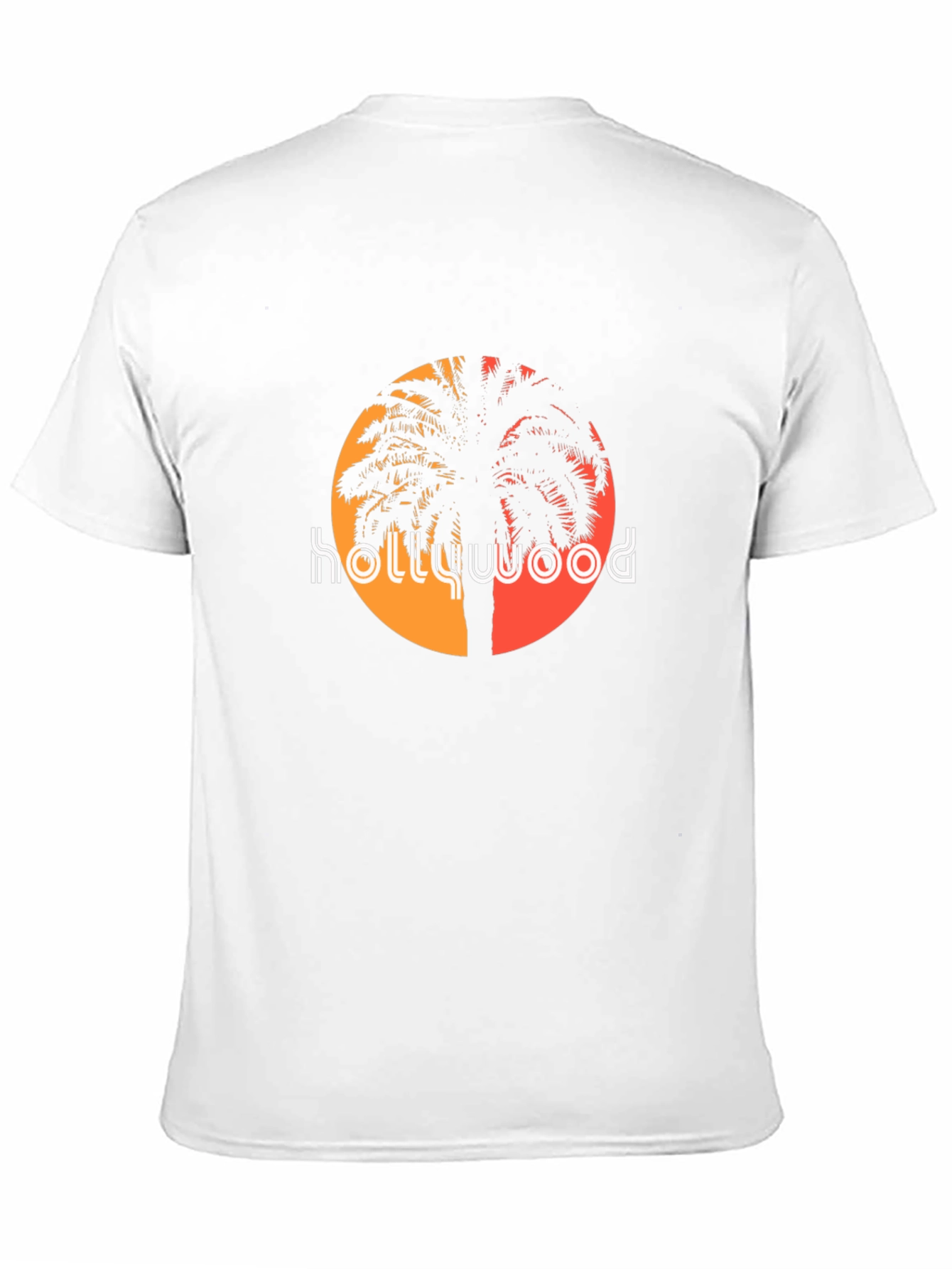 Hollywood Palm Tree Graphic Tee - Black T-Shirt