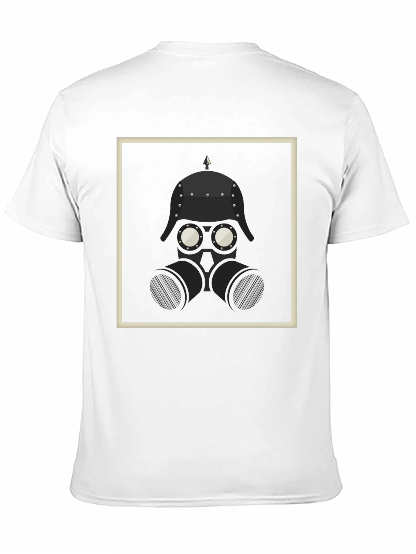 Steampunk Helmet Graphic Black T-Shirt