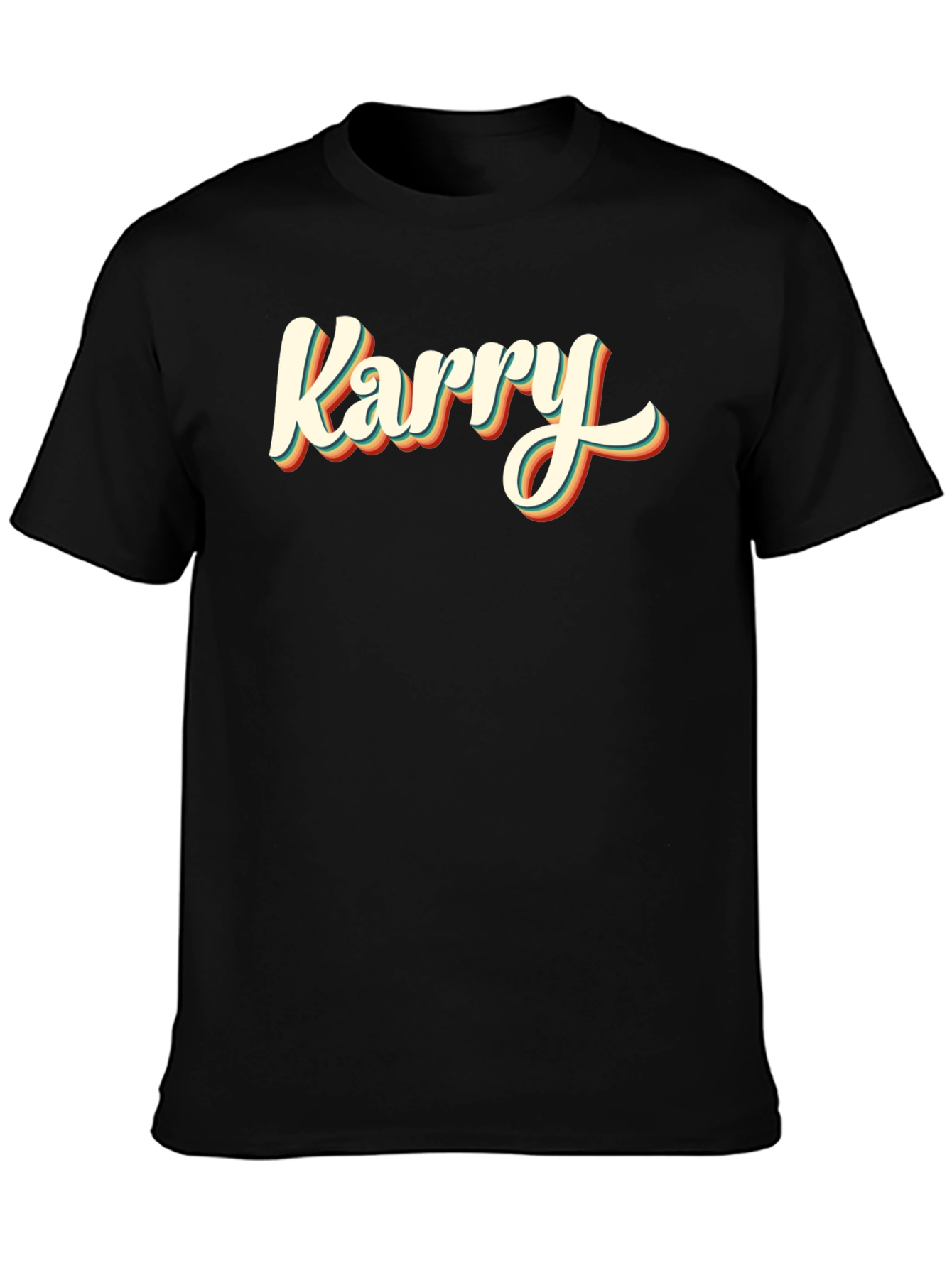 Retro Karry Black T-Shirt
