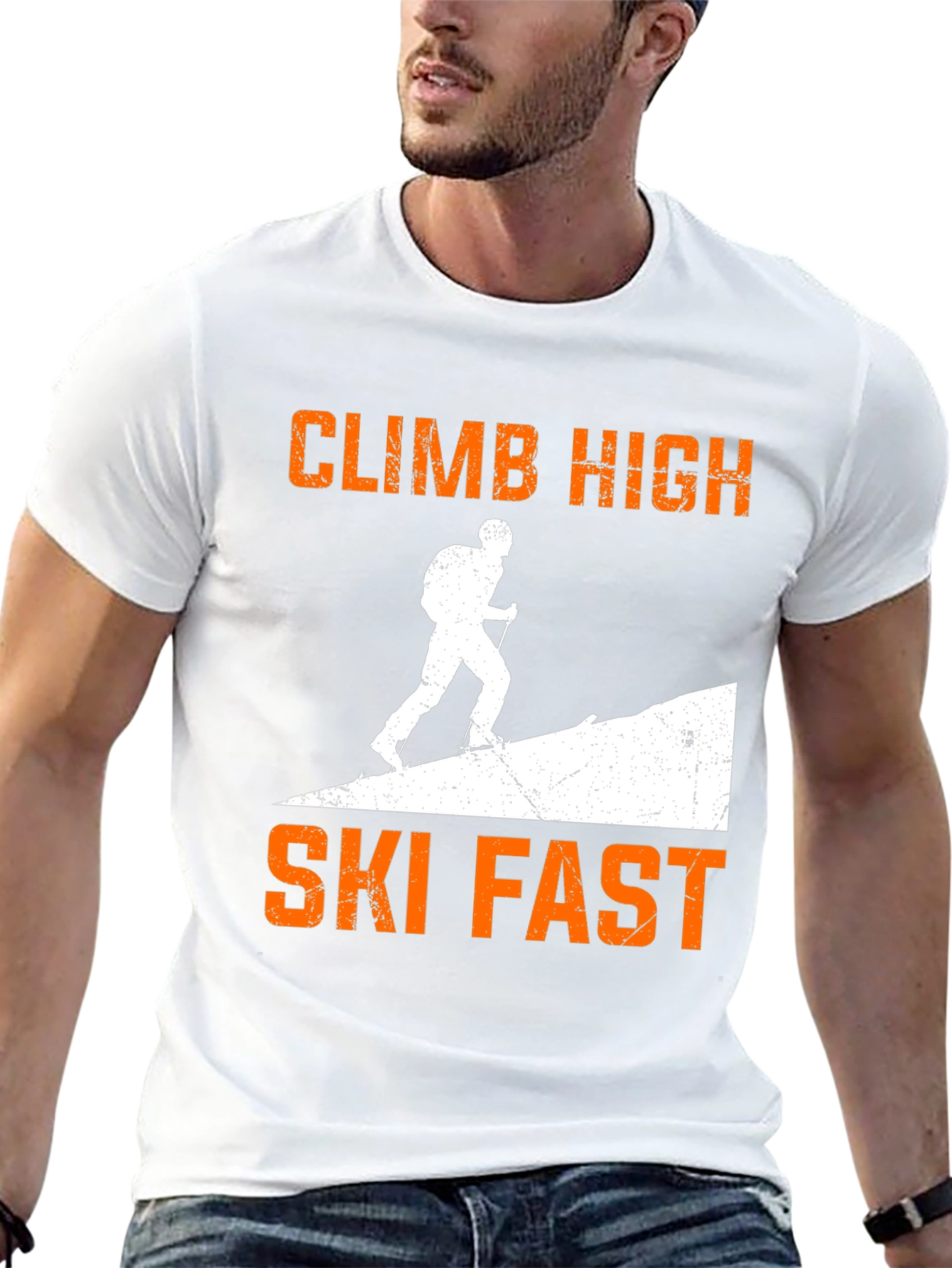 Climb High Ski Fast Graphic T-Shirt