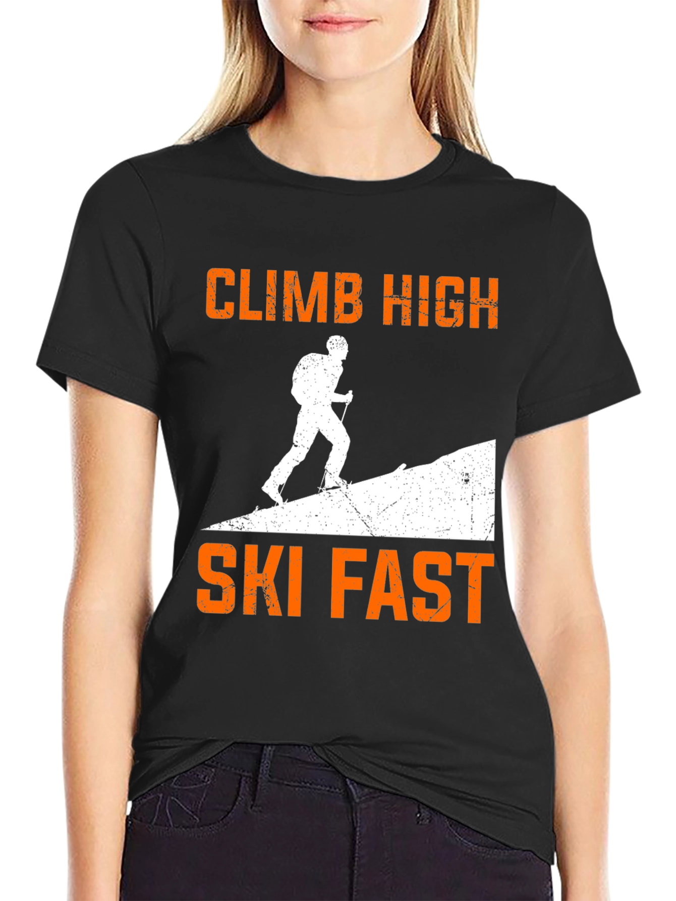 Climb High Ski Fast Graphic T-Shirt